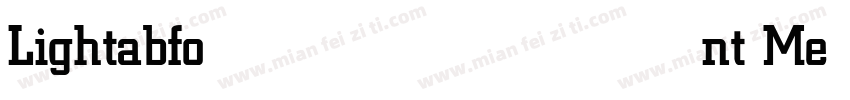 Lightabfont Medium字体转换